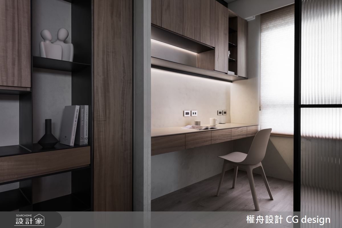 18坪新成屋(5年以下)＿混搭風書房案例圖片＿權舟室內設計有限公司＿權舟_Endless Phantom-新北.混搭宅之24