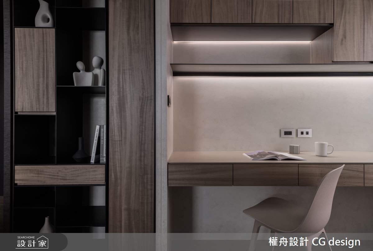 18坪新成屋(5年以下)＿混搭風書房案例圖片＿權舟室內設計有限公司＿權舟_Endless Phantom-新北.混搭宅之25