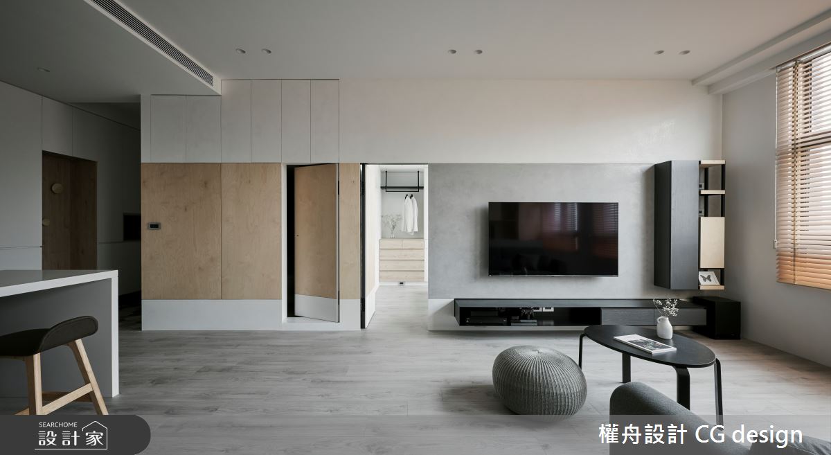 22坪中古屋(5~15年)＿混搭風客廳更衣間案例圖片＿權舟室內設計有限公司＿權舟_Immerse・in the dawn-桃園.混搭宅之6