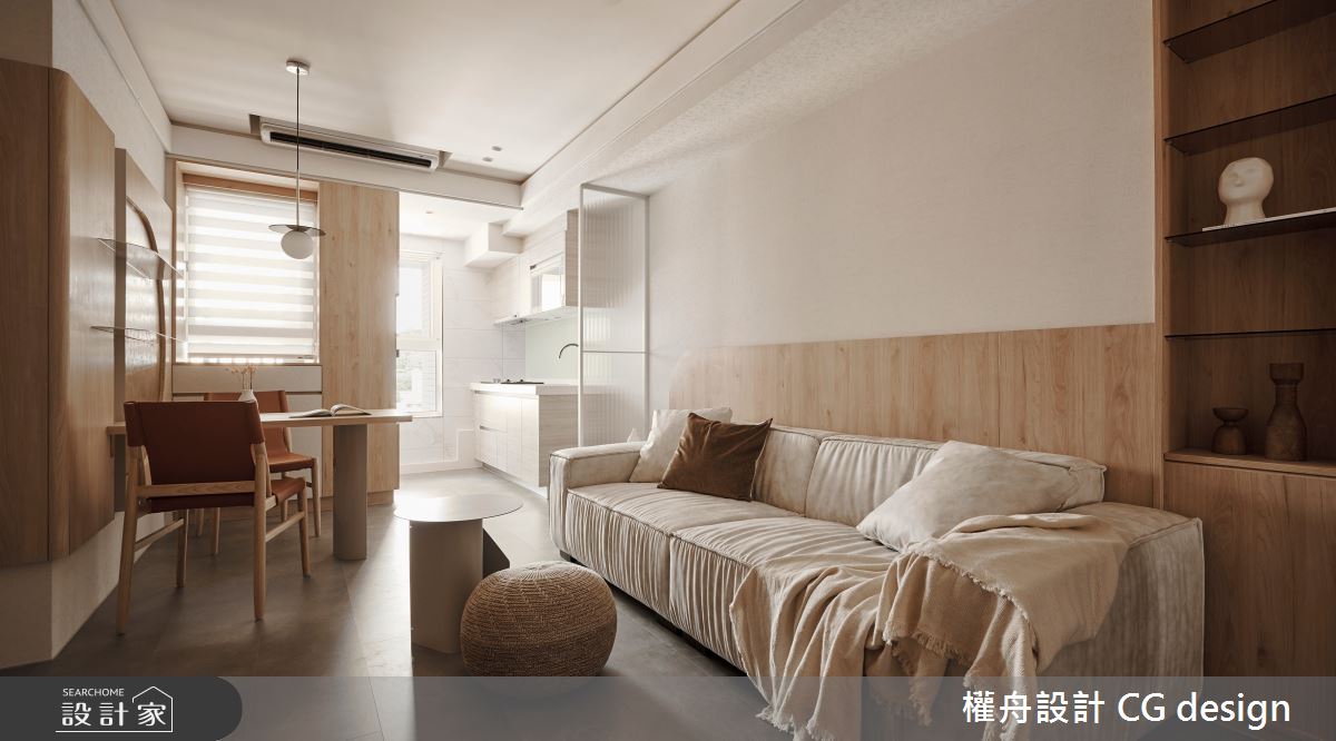 15坪新成屋(5年以下)＿混搭風客廳餐廳廚房案例圖片＿權舟室內設計有限公司＿權舟_光曦-五股.混搭宅之7