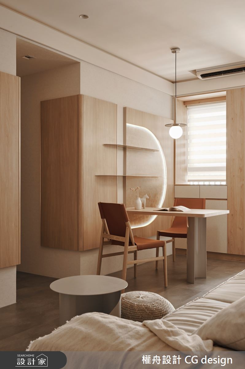 15坪新成屋(5年以下)＿混搭風客廳餐廳案例圖片＿權舟室內設計有限公司＿權舟_光曦-五股.混搭宅之13