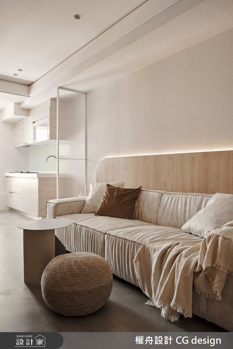 15坪新成屋(5年以下)＿混搭風客廳廚房案例圖片＿權舟室內設計有限公司＿權舟_光曦-五股.混搭宅之10