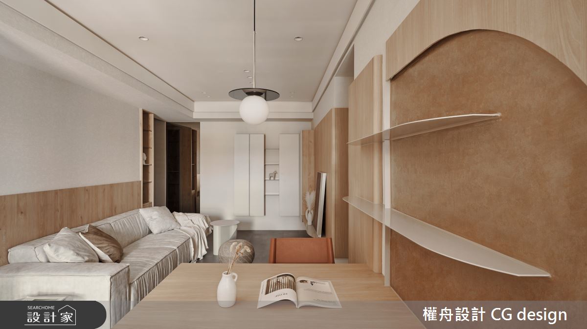 15坪新成屋(5年以下)＿混搭風客廳案例圖片＿權舟室內設計有限公司＿權舟_光曦-五股.混搭宅之12