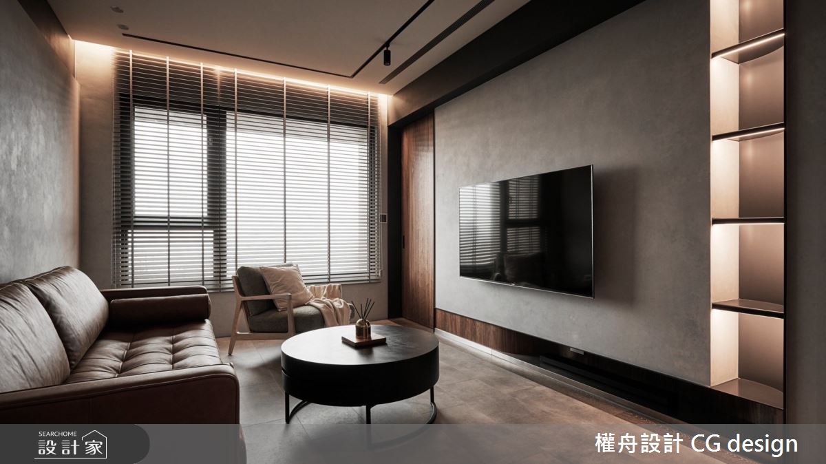 21坪新成屋(5年以下)＿混搭風客廳案例圖片＿權舟室內設計有限公司＿權舟_Cheerful Contented-新北.混搭宅之8