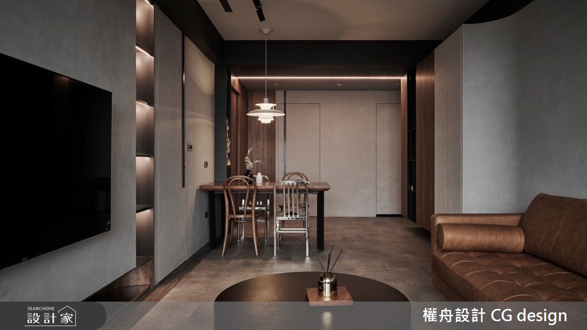 21坪新成屋(5年以下)＿混搭風客廳餐廳案例圖片＿權舟室內設計有限公司＿權舟_Cheerful Contented-新北.混搭宅之12