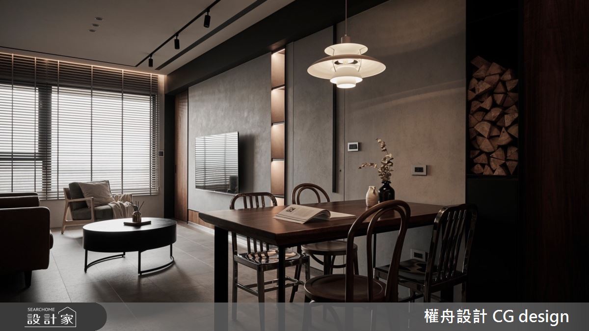 21坪新成屋(5年以下)＿混搭風客廳餐廳案例圖片＿權舟室內設計有限公司＿權舟_Cheerful Contented-新北.混搭宅之4