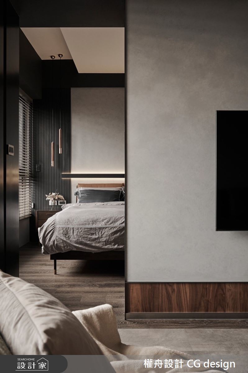 21坪新成屋(5年以下)＿混搭風客廳臥室案例圖片＿權舟室內設計有限公司＿權舟_Cheerful Contented-新北.混搭宅之14