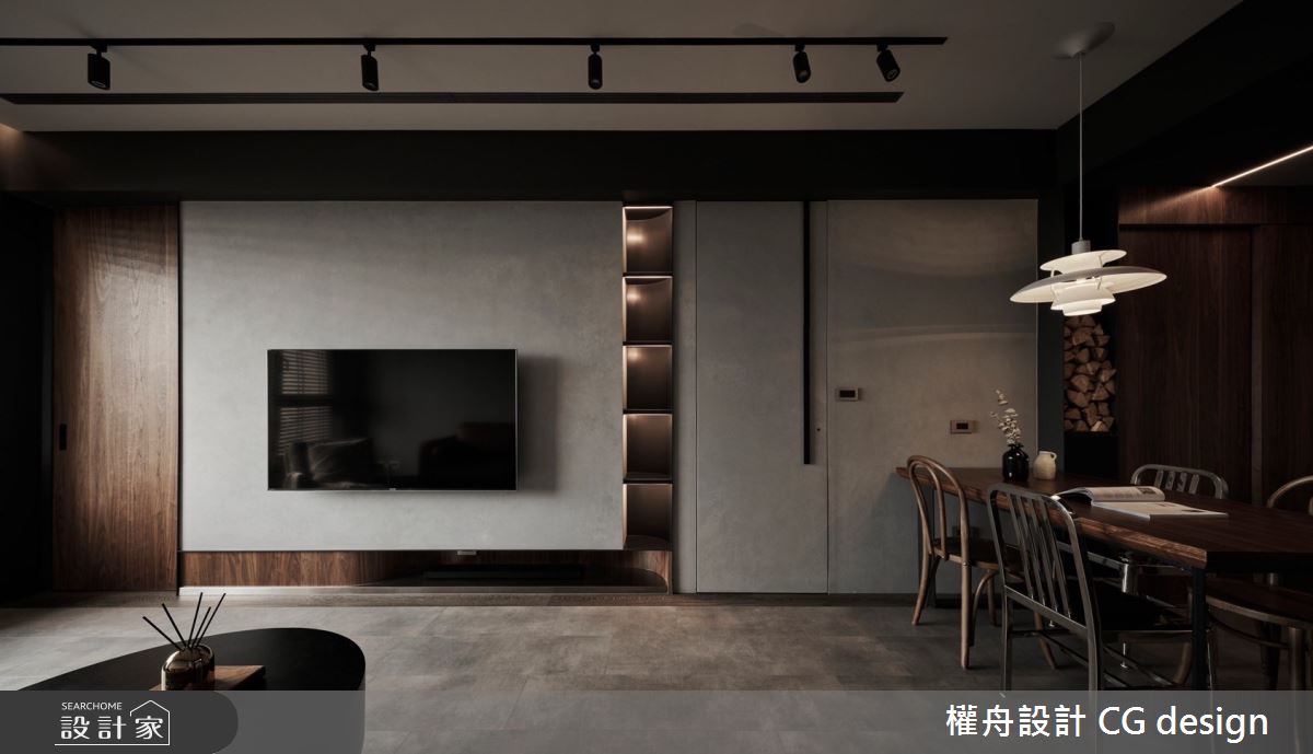 21坪新成屋(5年以下)＿混搭風客廳餐廳案例圖片＿權舟室內設計有限公司＿權舟_Cheerful Contented-新北.混搭宅之16