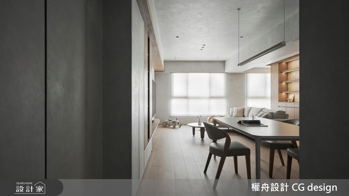 23坪新成屋(5年以下)＿混搭風客廳餐廳案例圖片＿權舟室內設計有限公司＿權舟_睦染．迴-桃園.混搭風之1