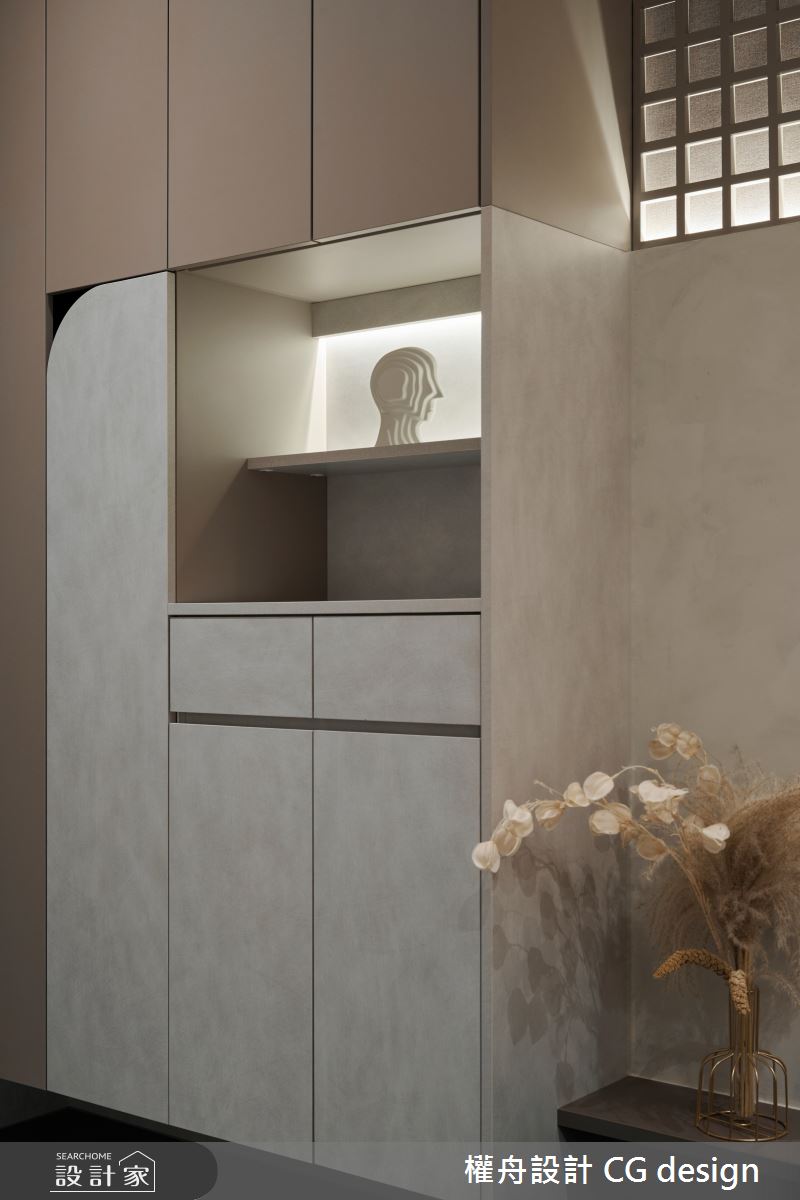 12坪新成屋(5年以下)＿混搭風玄關案例圖片＿權舟室內設計有限公司＿權舟_一隅-新北.混搭宅之2