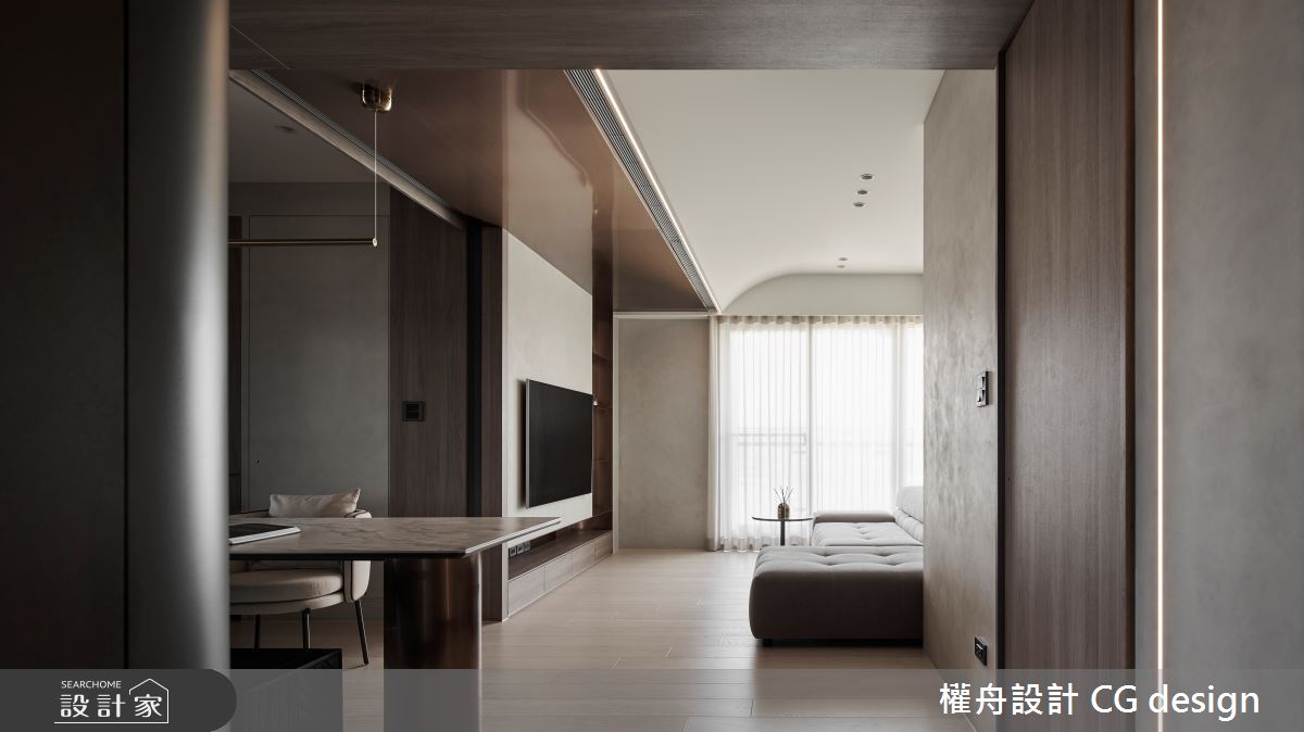 29坪新成屋(5年以下)＿混搭風客廳餐廳案例圖片＿權舟室內設計有限公司＿權舟_緲苒-新北.混搭風之1