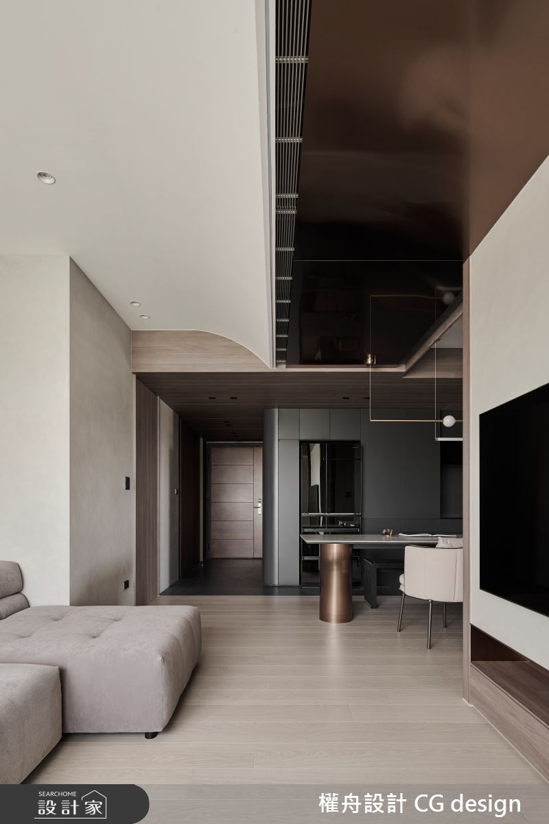 29坪新成屋(5年以下)＿混搭風玄關客廳餐廳案例圖片＿權舟室內設計有限公司＿權舟_緲苒-新北.混搭風之5