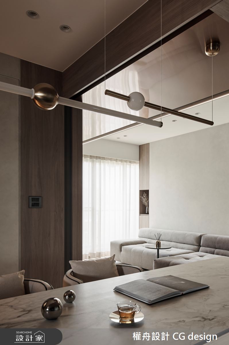 29坪新成屋(5年以下)＿混搭風客廳餐廳案例圖片＿權舟室內設計有限公司＿權舟_緲苒-新北.混搭風之12