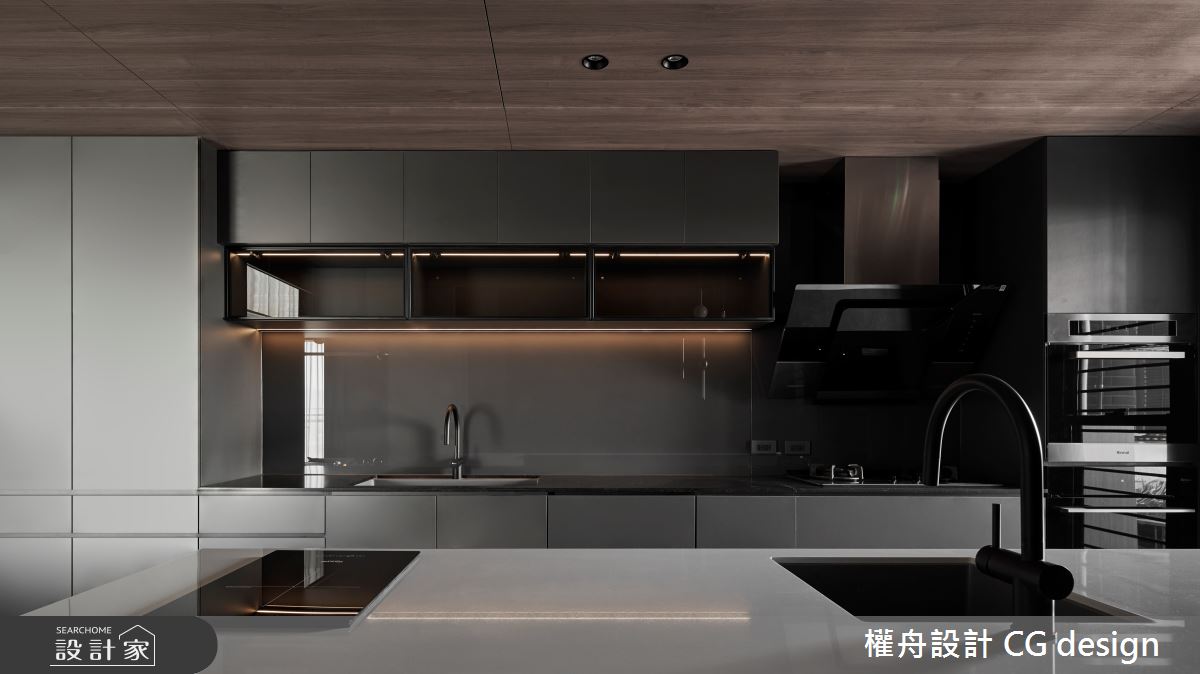 29坪新成屋(5年以下)＿混搭風餐廳廚房中島案例圖片＿權舟室內設計有限公司＿權舟_緲苒-新北.混搭風之13