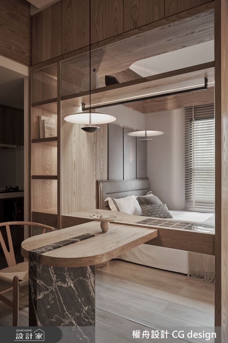 12坪新成屋(5年以下)＿混搭風餐廳臥室案例圖片＿權舟室內設計有限公司＿權舟_凝光-新北.混搭風之15