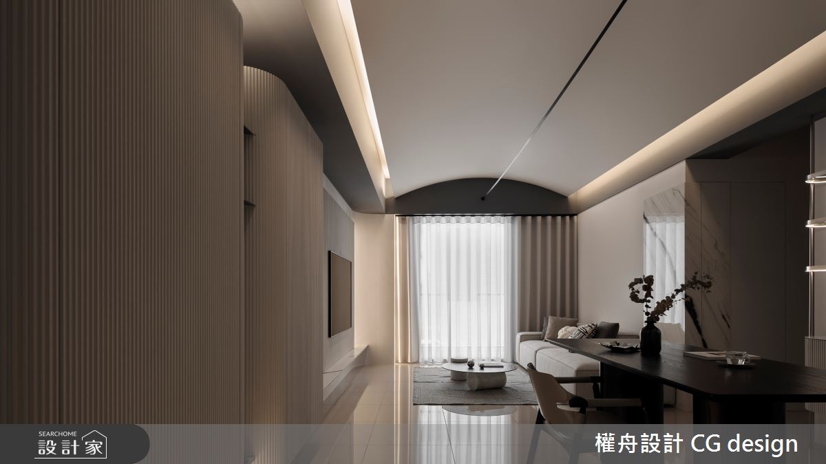 17坪預售屋＿混搭風客廳餐廳案例圖片＿權舟室內設計有限公司＿權舟_THE ONE-新北.混搭宅之1