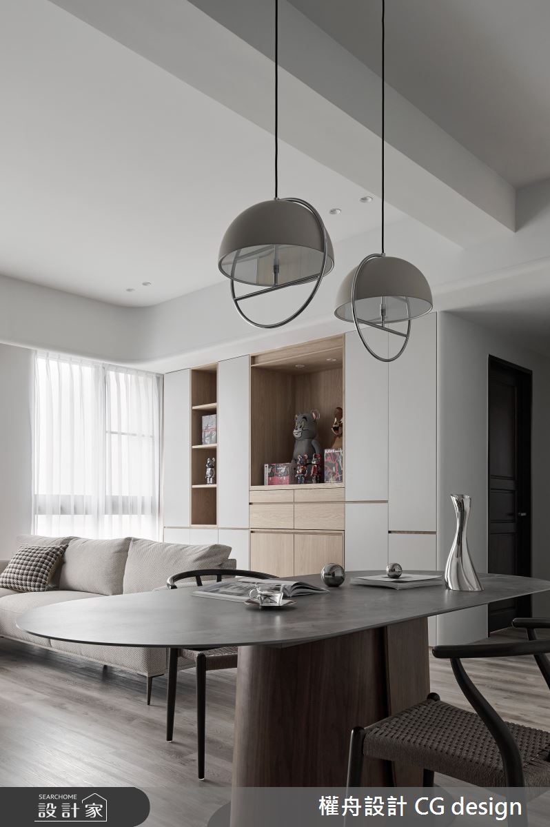 18坪新成屋(5年以下)＿混搭風客廳餐廳案例圖片＿權舟室內設計有限公司＿權舟_頑-室所-新北.混搭宅之7