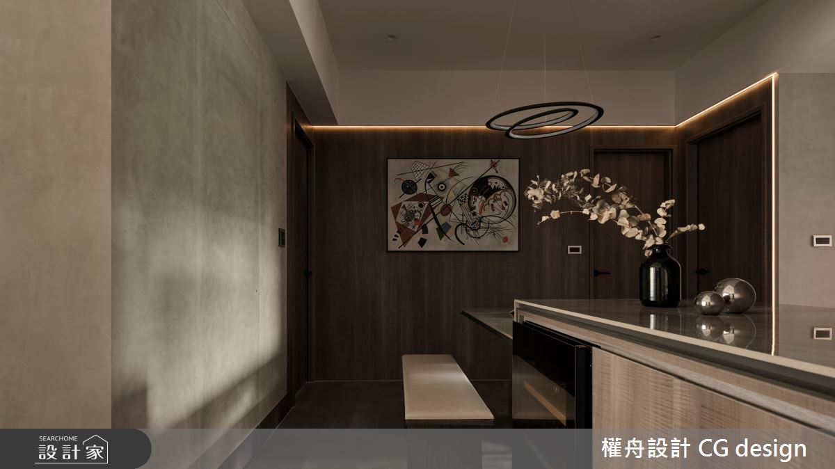 23坪中古屋(5~15年)＿混搭風餐廳中島案例圖片＿權舟室內設計有限公司＿權舟_寂光境域-新北.混搭宅之13