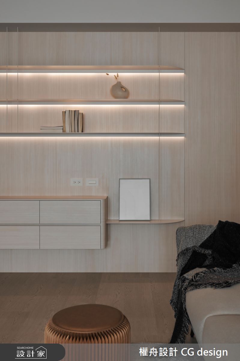 18坪預售屋＿混搭風客廳案例圖片＿權舟室內設計有限公司＿權舟_煦煦晨語-新北.混搭宅之5