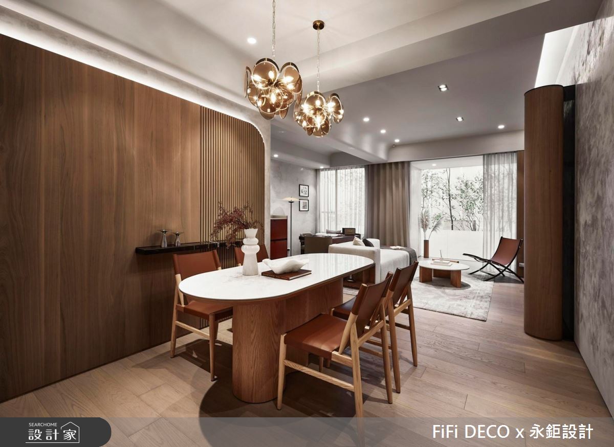 38坪預售屋＿現代風客廳餐廳案例圖片＿純粹美學傢飾有限公司＿FiFi DECO_07之1