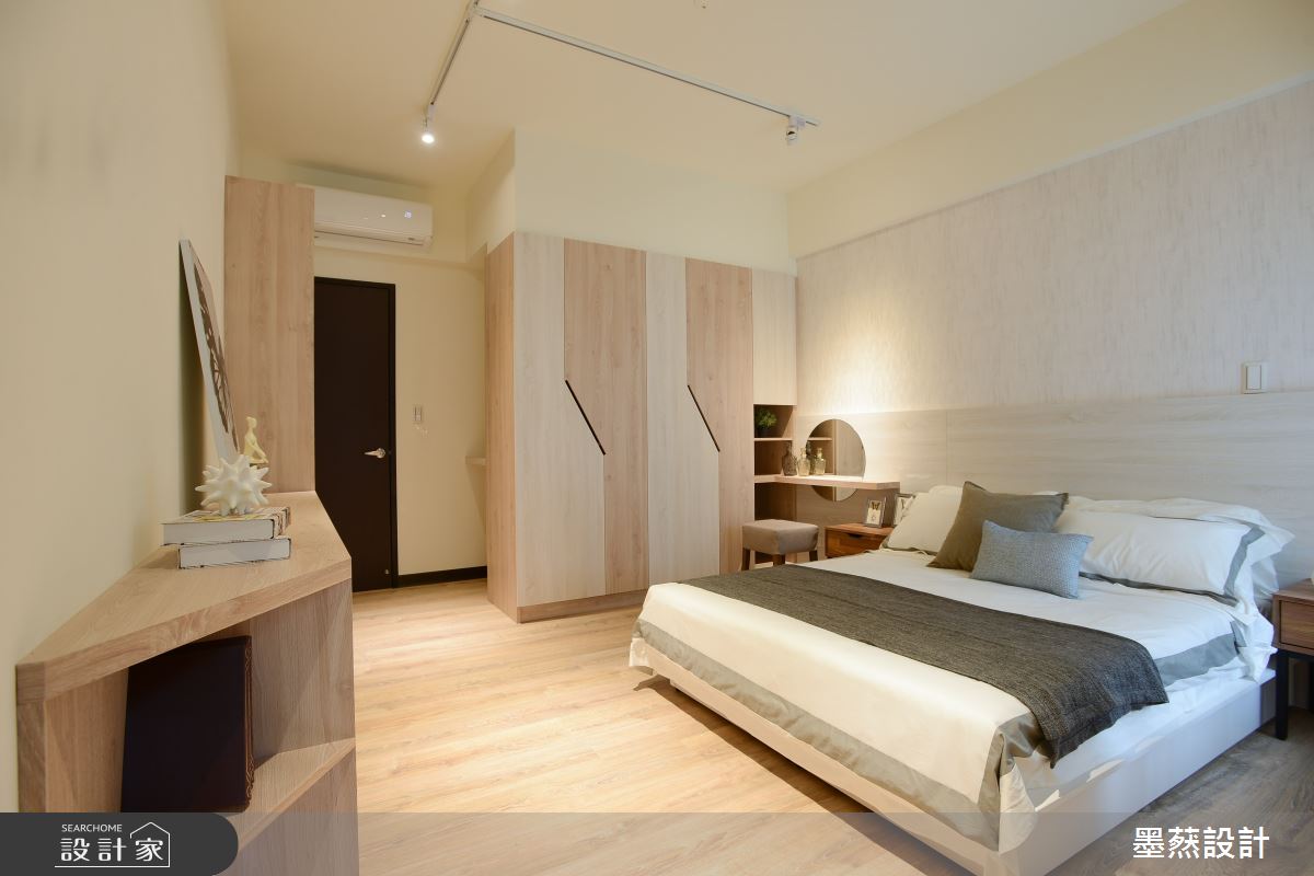 28坪新成屋(5年以下)＿木質風臥室案例圖片＿墨䔳設計/墨璞情境＿墨䔳_富宇實品屋之7