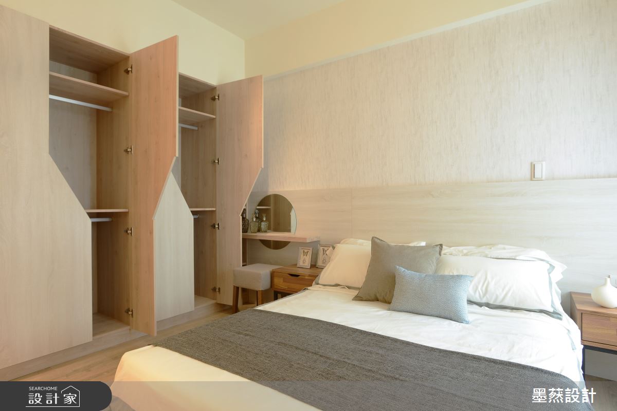 28坪新成屋(5年以下)＿木質風臥室案例圖片＿墨䔳設計/墨璞情境＿墨䔳_富宇實品屋之9