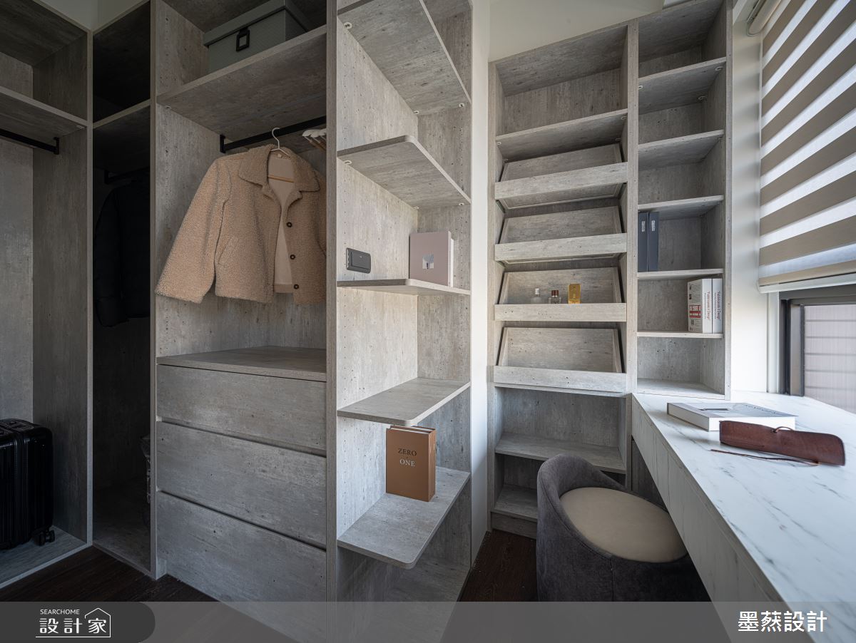 35坪新成屋(5年以下)＿現代風更衣間案例圖片＿墨䔳設計/墨璞情境＿墨䔳_雙橡園1812之15