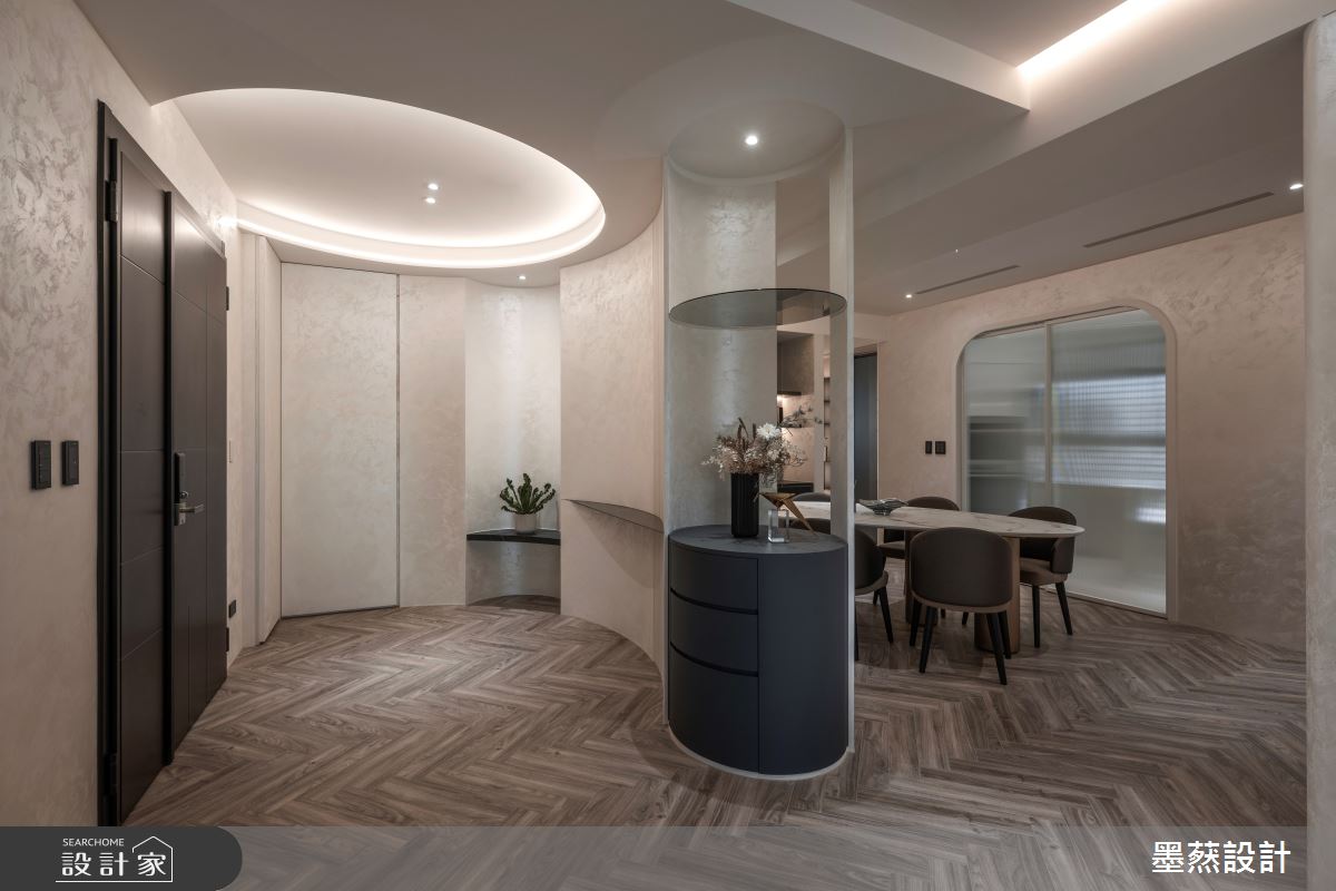 40坪新成屋(5年以下)＿現代風玄關餐廳案例圖片＿墨䔳設計/墨璞情境＿墨䔳_太子咸亨之1