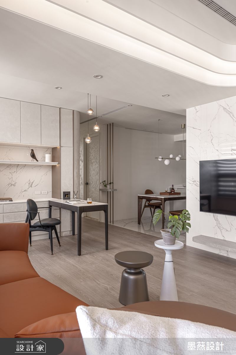 28坪新成屋(5年以下)＿現代風客廳案例圖片＿墨䔳設計/墨璞情境＿墨䔳_陸府觀森之10