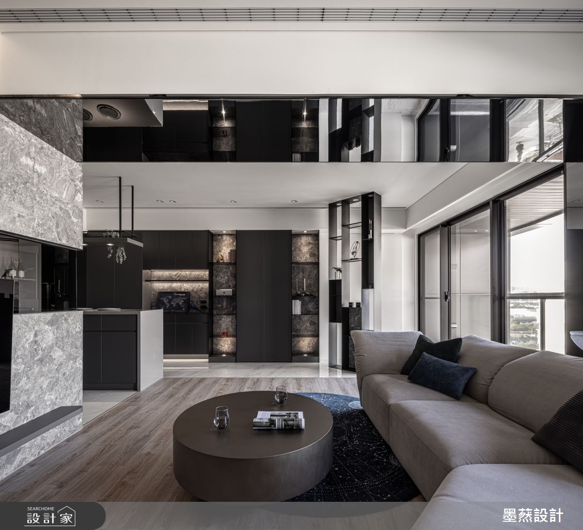 22坪新成屋(5年以下)＿現代風客廳案例圖片＿墨䔳設計/墨璞情境＿墨䔳_雙橡園S1之1