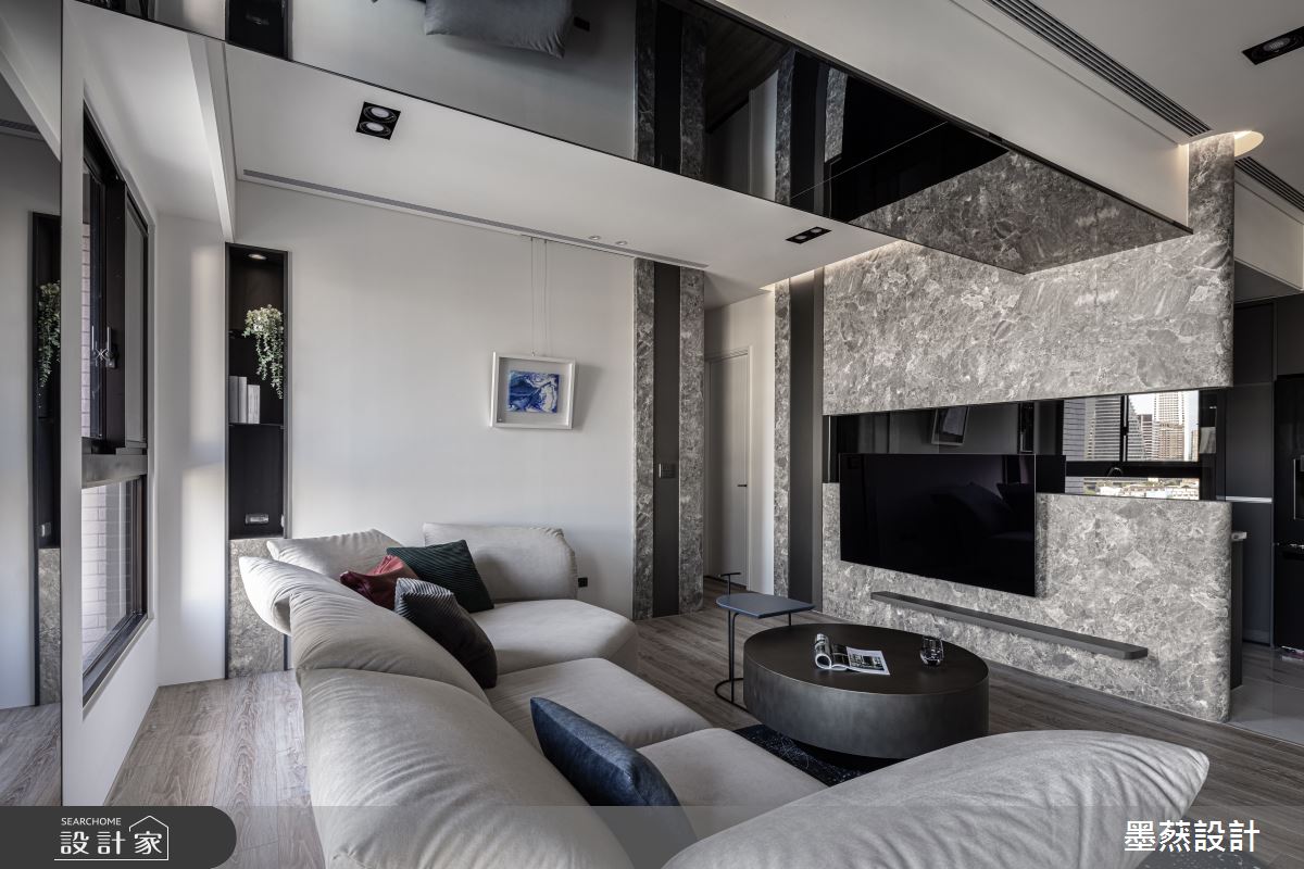 22坪新成屋(5年以下)＿現代風客廳案例圖片＿墨䔳設計/墨璞情境＿墨䔳_雙橡園S1之2