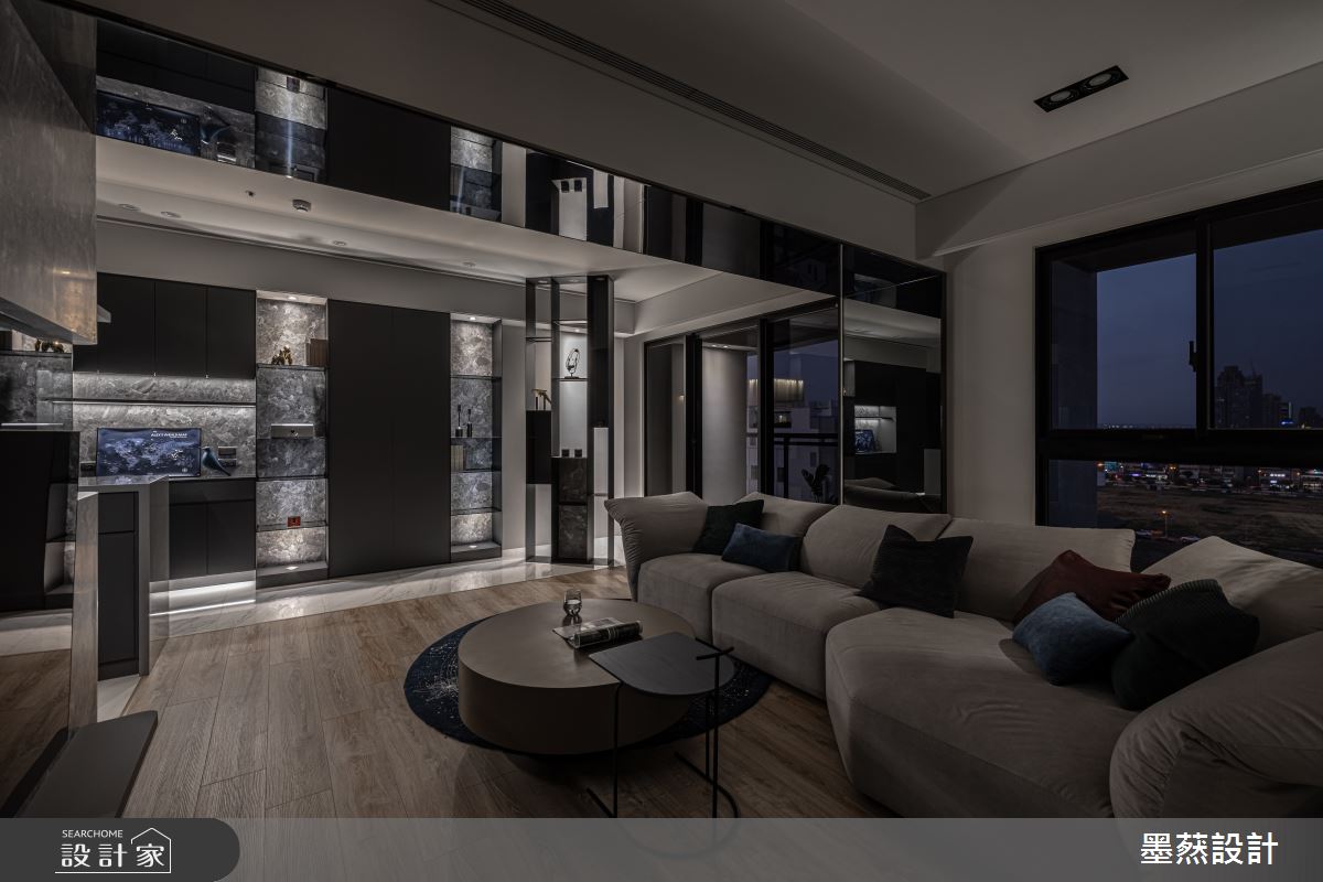 22坪新成屋(5年以下)＿現代風客廳案例圖片＿墨䔳設計/墨璞情境＿墨䔳_雙橡園S1之5