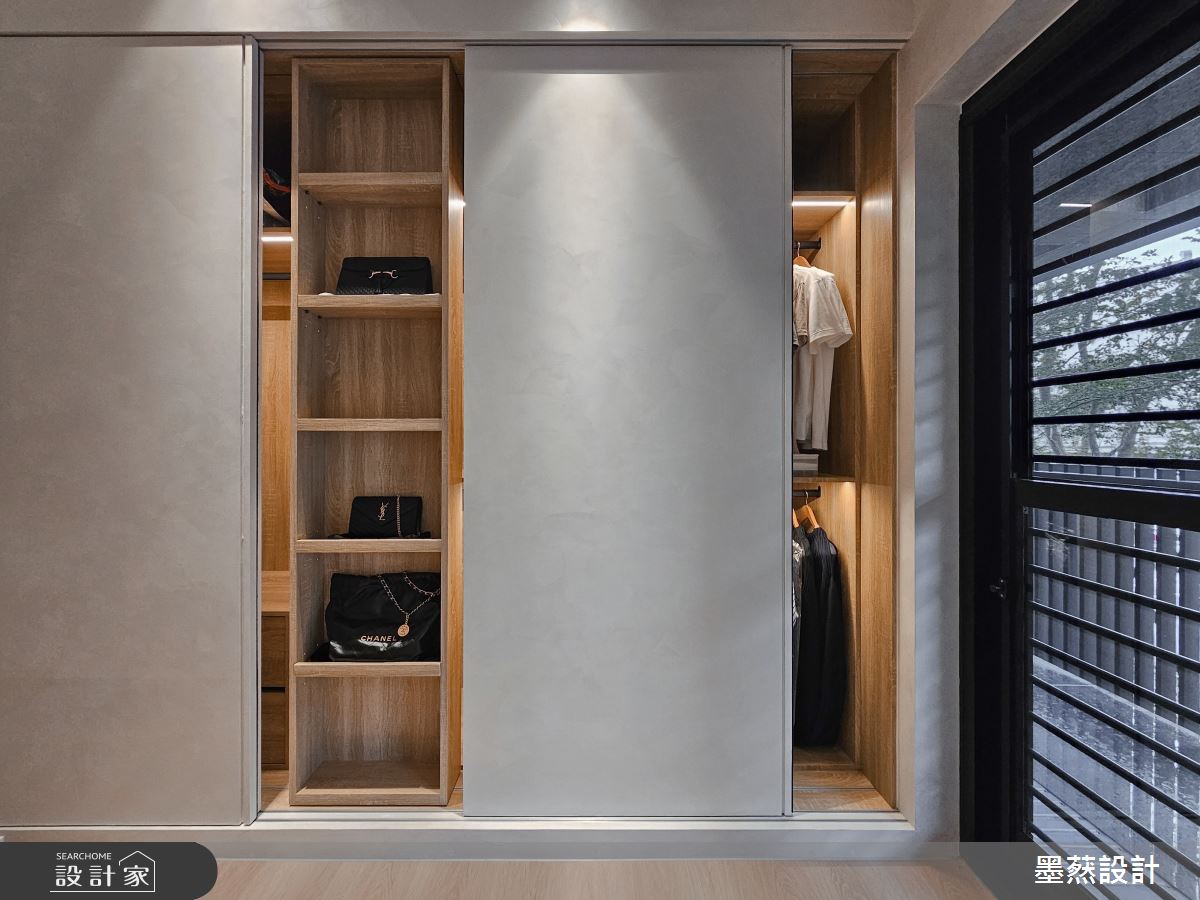 32坪新成屋(5年以下)＿現代風更衣間案例圖片＿墨䔳設計/墨璞情境＿墨䔳_質樸寓意之22