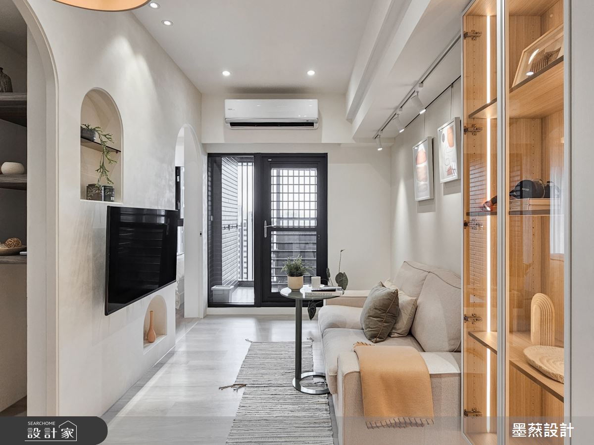 毛胚屋＿現代風客廳案例圖片＿墨䔳設計/墨璞情境＿墨䔳_H宅之11