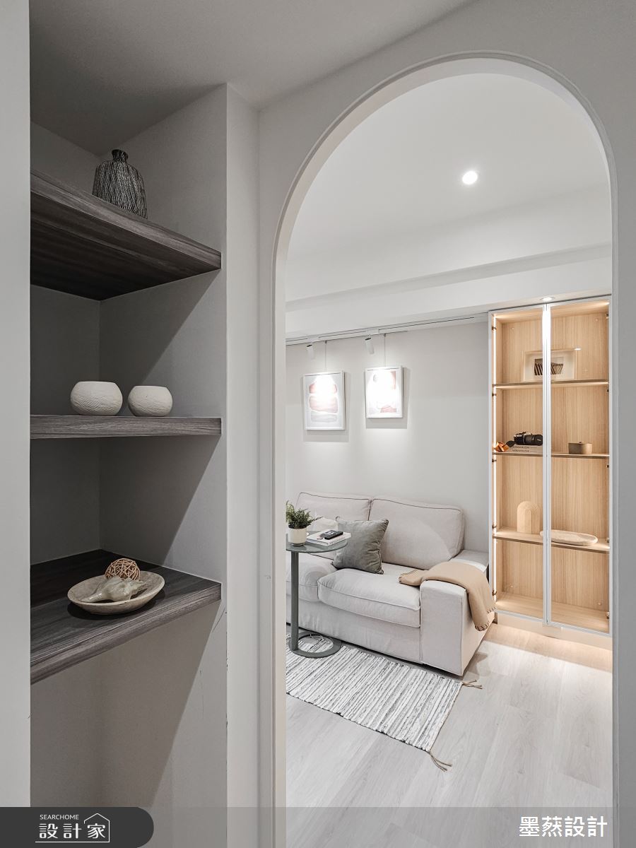 毛胚屋＿現代風客廳案例圖片＿墨䔳設計/墨璞情境＿墨䔳_H宅之10