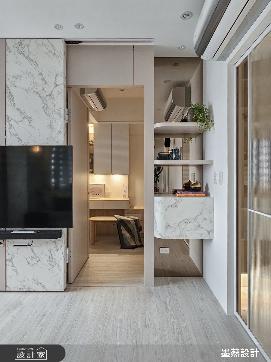 16坪毛胚屋＿現代風客廳臥室案例圖片＿墨䔳設計/墨璞情境＿墨䔳_適恬居所之4