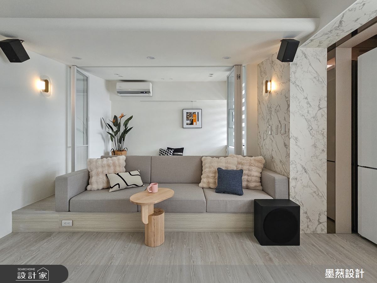 16坪毛胚屋＿現代風客廳案例圖片＿墨䔳設計/墨璞情境＿墨䔳_適恬居所之8