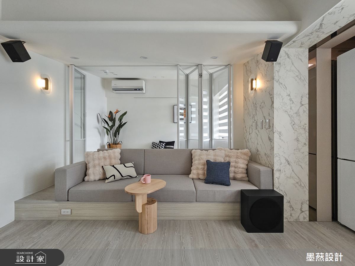16坪毛胚屋＿現代風客廳案例圖片＿墨䔳設計/墨璞情境＿墨䔳_適恬居所之9