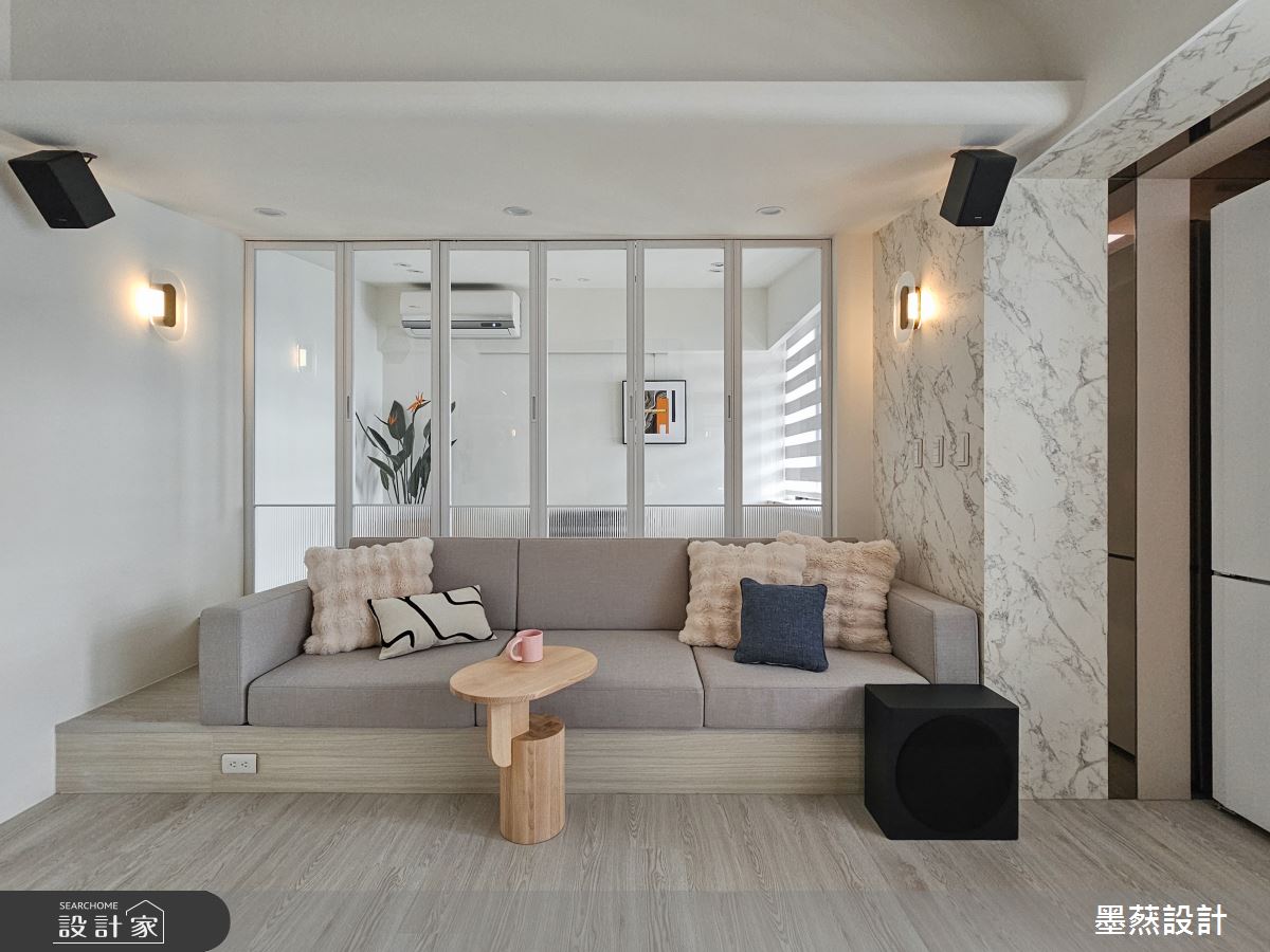 16坪毛胚屋＿現代風客廳案例圖片＿墨䔳設計/墨璞情境＿墨䔳_適恬居所之11