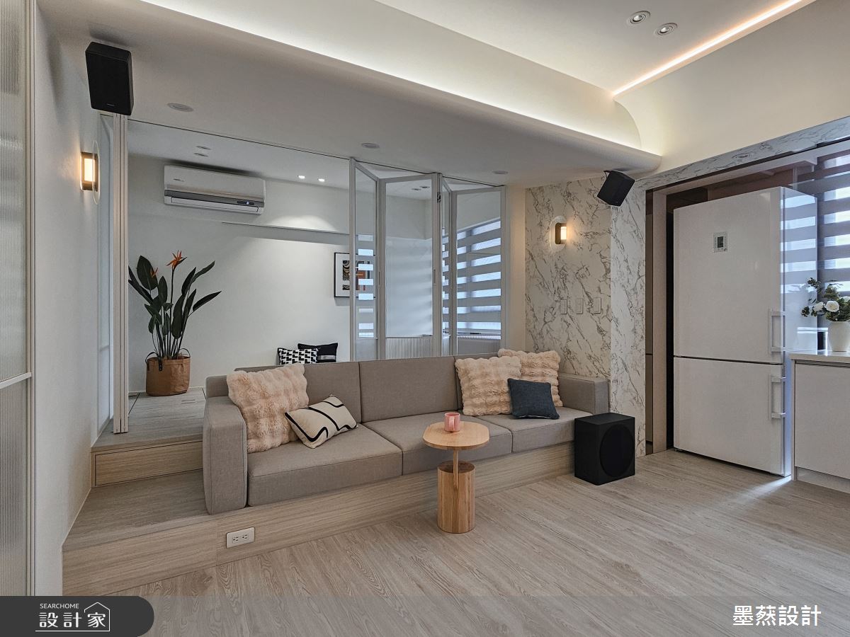 16坪毛胚屋＿現代風客廳案例圖片＿墨䔳設計/墨璞情境＿墨䔳_適恬居所之16