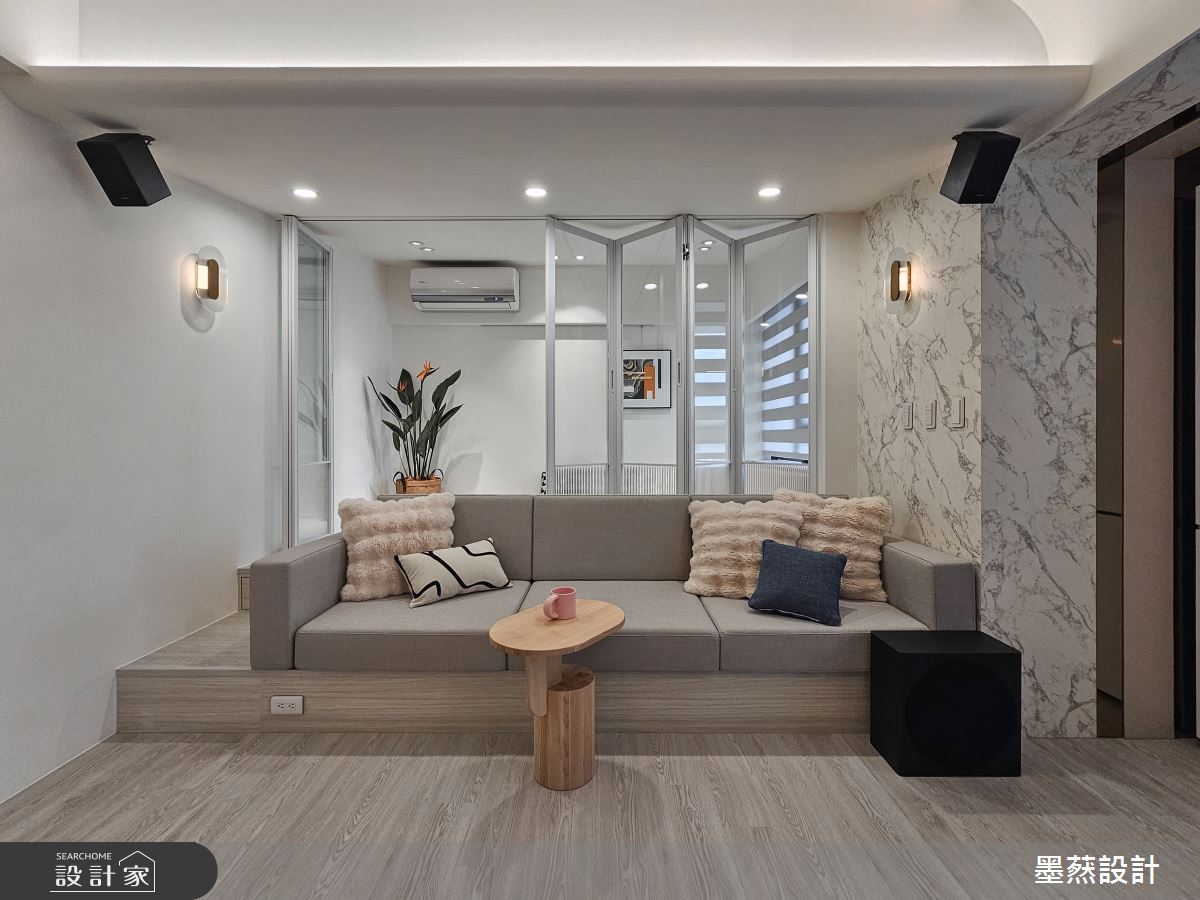 16坪毛胚屋＿現代風客廳案例圖片＿墨䔳設計/墨璞情境＿墨䔳_適恬居所之17