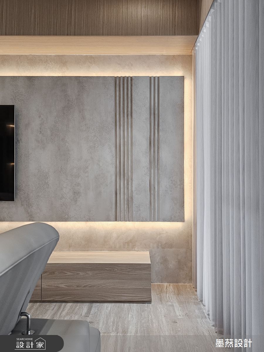 65坪毛胚屋＿現代風客廳案例圖片＿墨䔳設計/墨璞情境＿墨䔳_木白光景之7