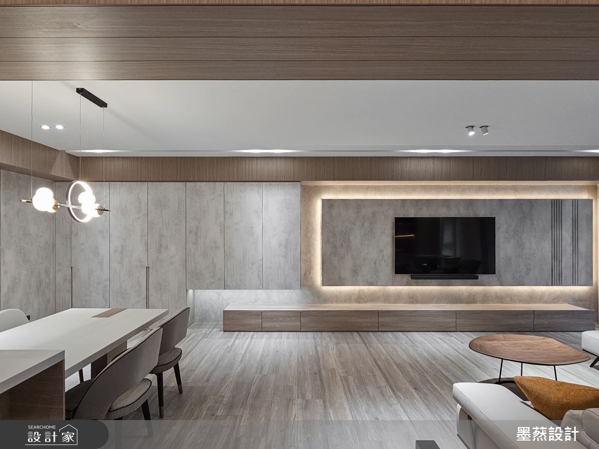 65坪毛胚屋＿現代風客廳餐廳案例圖片＿墨䔳設計/墨璞情境＿墨䔳_木白光景之3