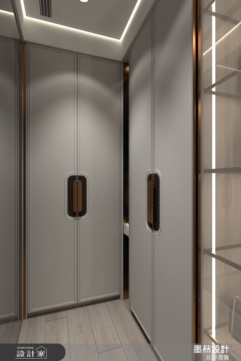 61坪毛胚屋＿奢華風更衣間客房案例圖片＿墨䔳設計/墨璞情境＿墨䔳_台中秋紅谷之36