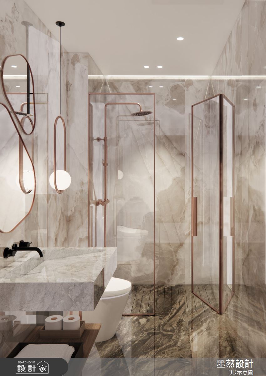 61坪毛胚屋＿奢華風浴室案例圖片＿墨䔳設計/墨璞情境＿墨䔳_秋紅谷之38