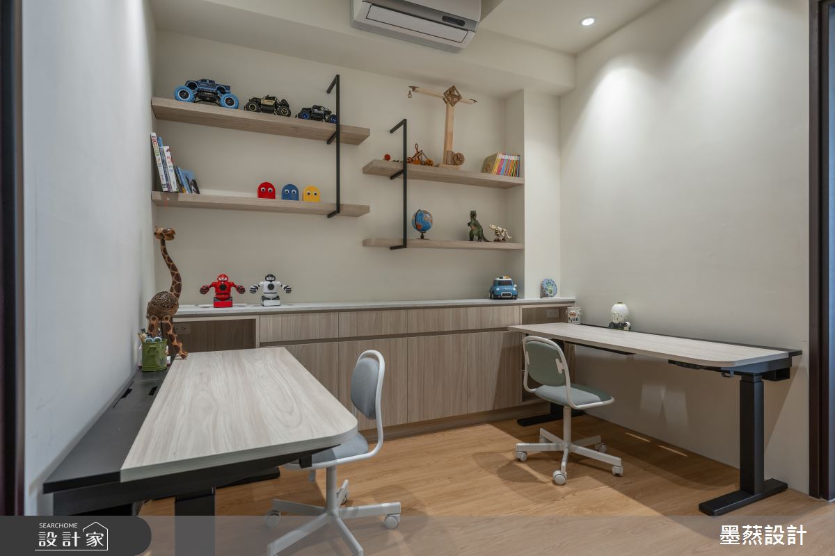 60坪新古屋(10年以下)＿混搭風書房案例圖片＿墨䔳設計/墨璞情境＿墨䔳_青水硯之9