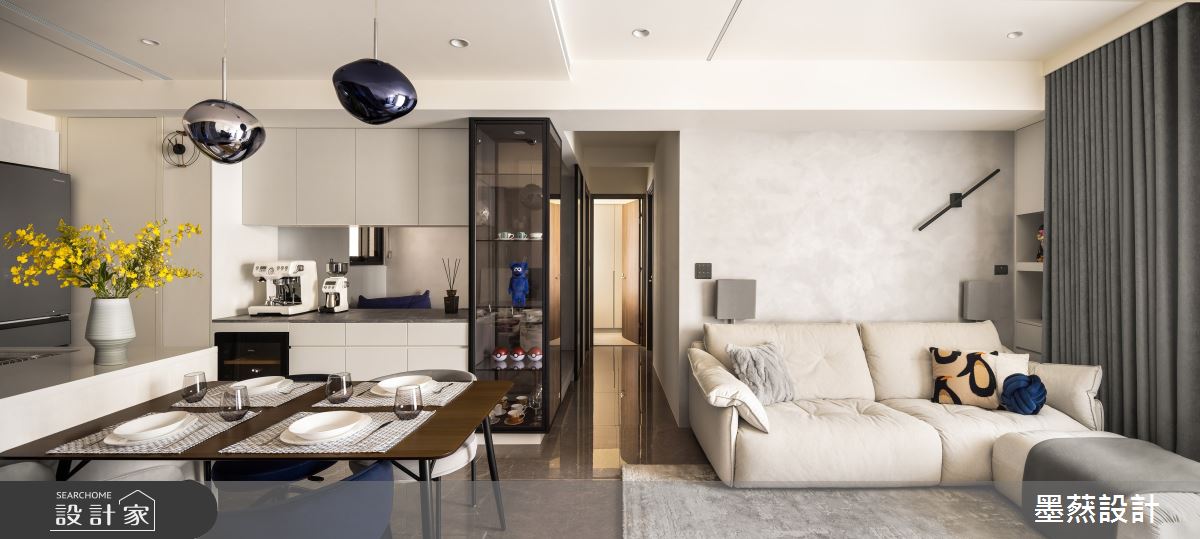 25坪新成屋(5年以下)＿輕奢現代風客廳餐廳案例圖片＿墨䔳設計/墨璞情境＿墨䔳_溫莎之8