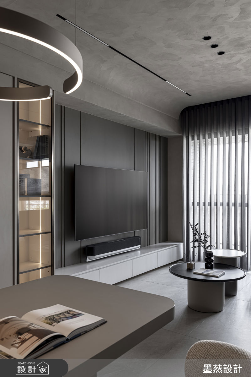 20坪新成屋(5年以下)＿現代風客廳餐廳案例圖片＿墨䔳設計/墨璞情境＿墨䔳_灰紳_華相 楓PARK之7