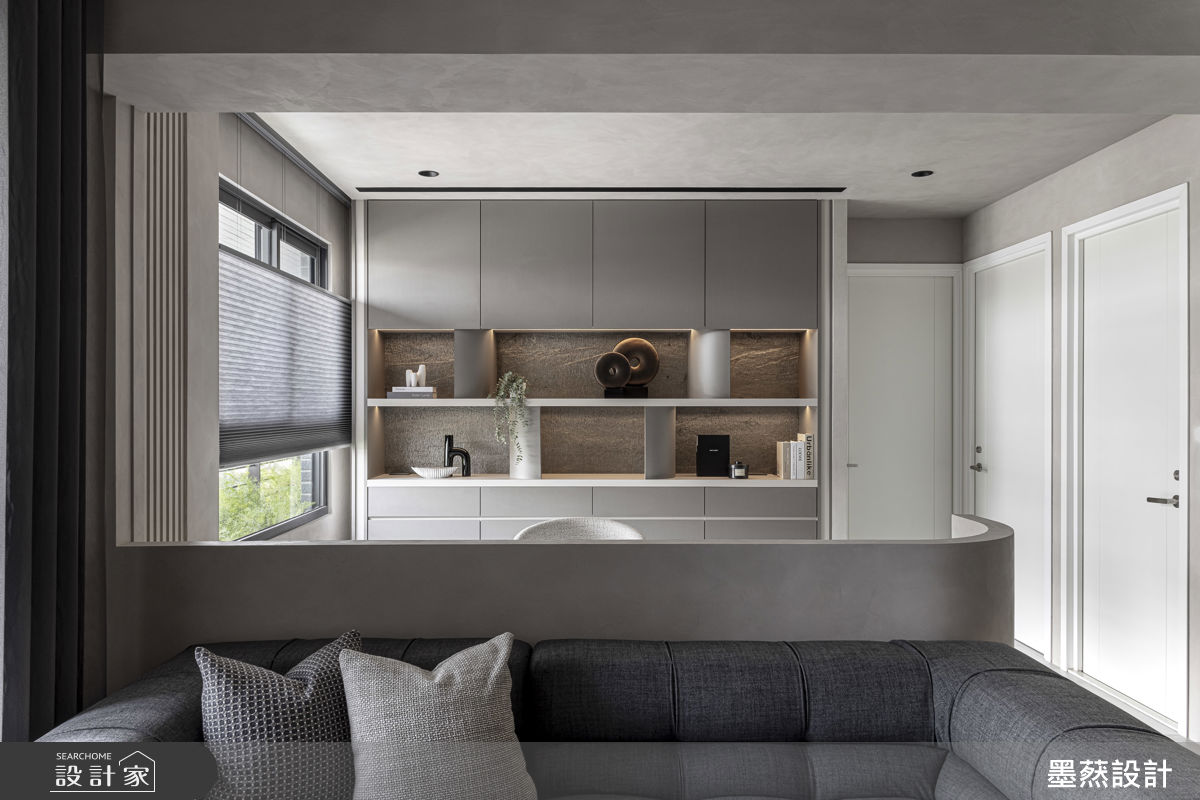 20坪新成屋(5年以下)＿現代風客廳書房案例圖片＿墨䔳設計/墨璞情境＿墨䔳_灰紳_華相 楓PARK之10