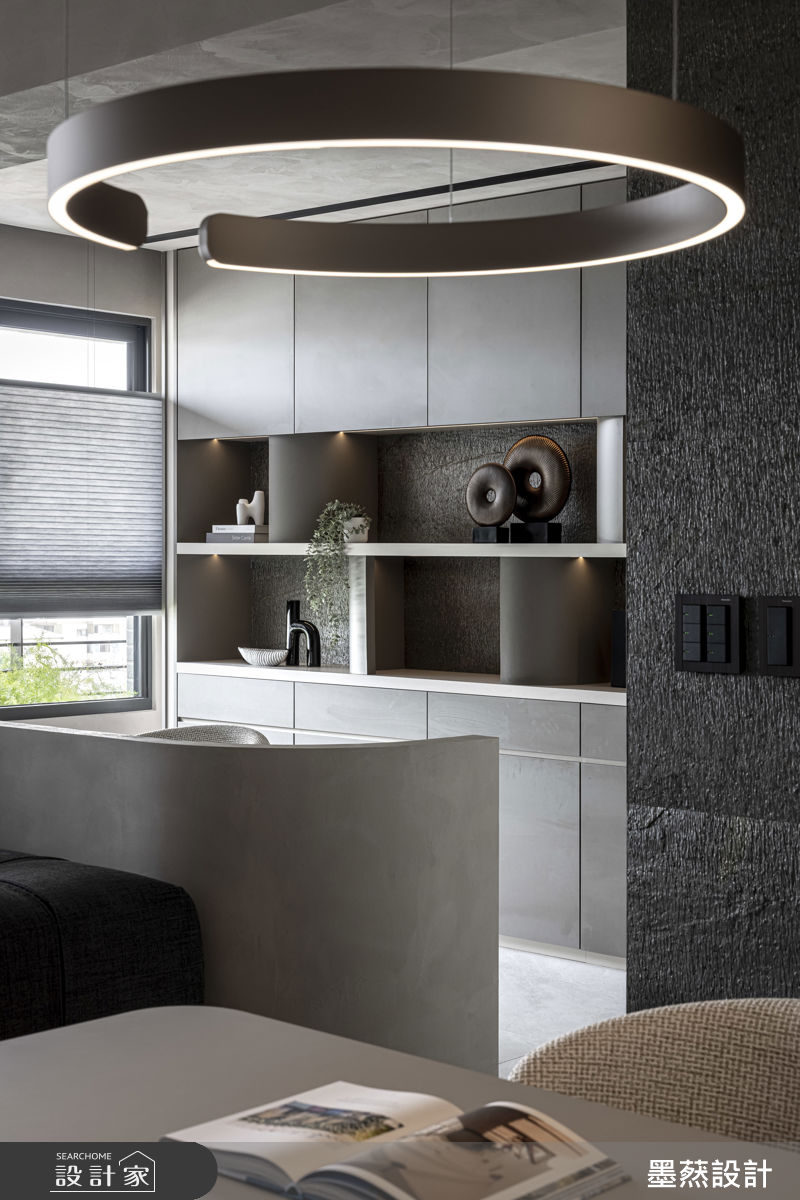 20坪新成屋(5年以下)＿現代風餐廳書房案例圖片＿墨䔳設計/墨璞情境＿墨䔳_灰紳_華相 楓PARK之13
